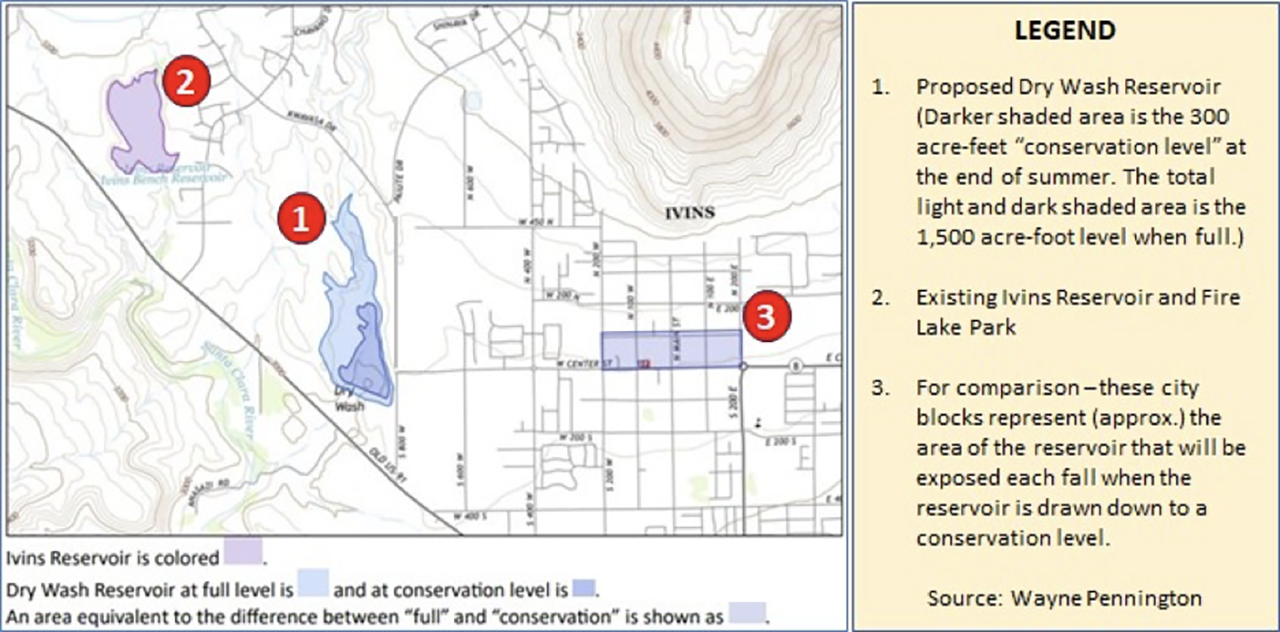 Proposed Ivins Reservoir