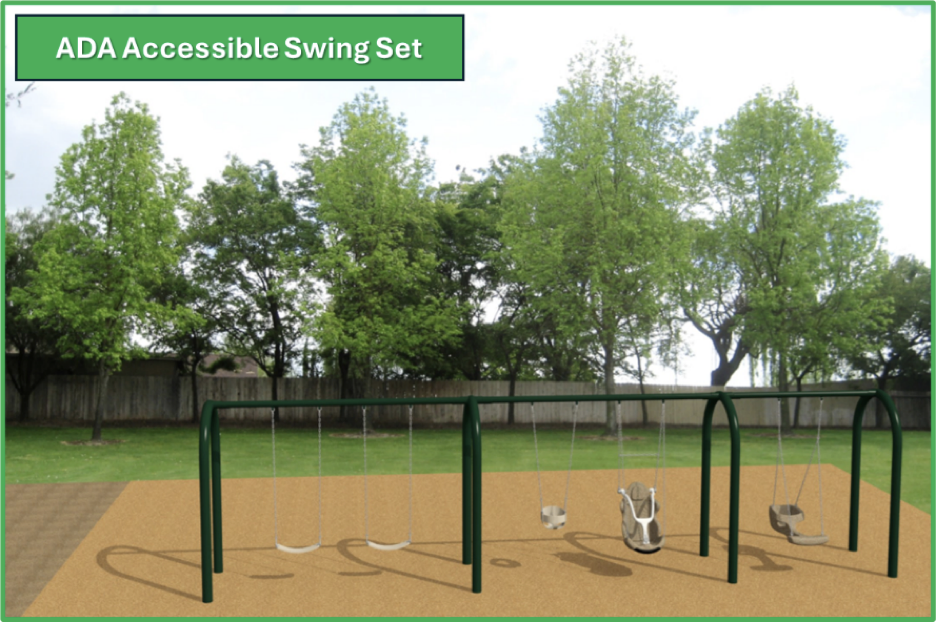 Ivins ADA swing set