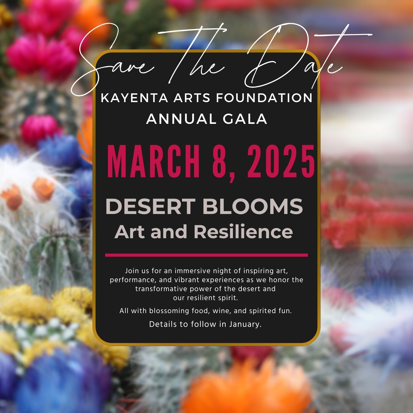 Save the Date Kayenta Art Foundation Gala