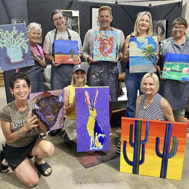 Acrylic paint class Make Space