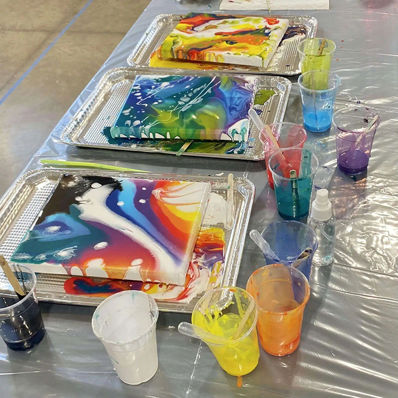 Fun With Acrylic Pour